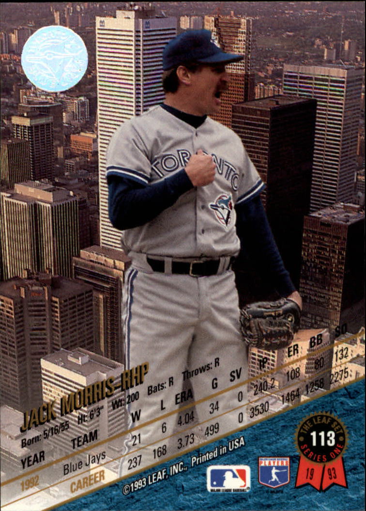 B6520- 1993 Leaf Baseball Card #s 1-249 +Rookies -You Pick- 15+ FREE US SHIP - Picture 227 of 483