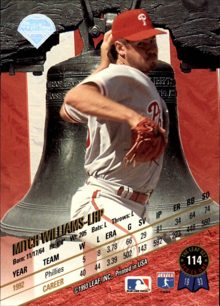 B6520- 1993 Leaf Baseball Card #s 1-249 +Rookies -You Pick- 15+ FREE US SHIP - Picture 229 of 483