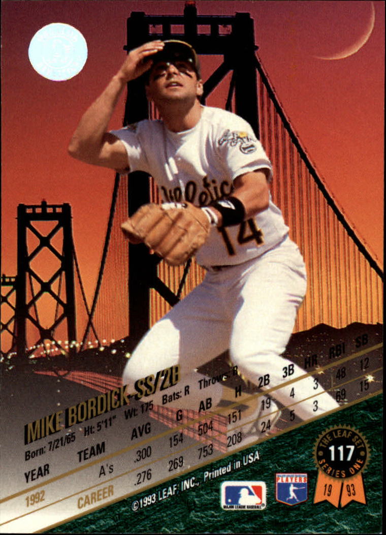 B6520- 1993 Leaf Baseball Card #s 1-249 +Rookies -You Pick- 15+ FREE US SHIP - Picture 235 of 483