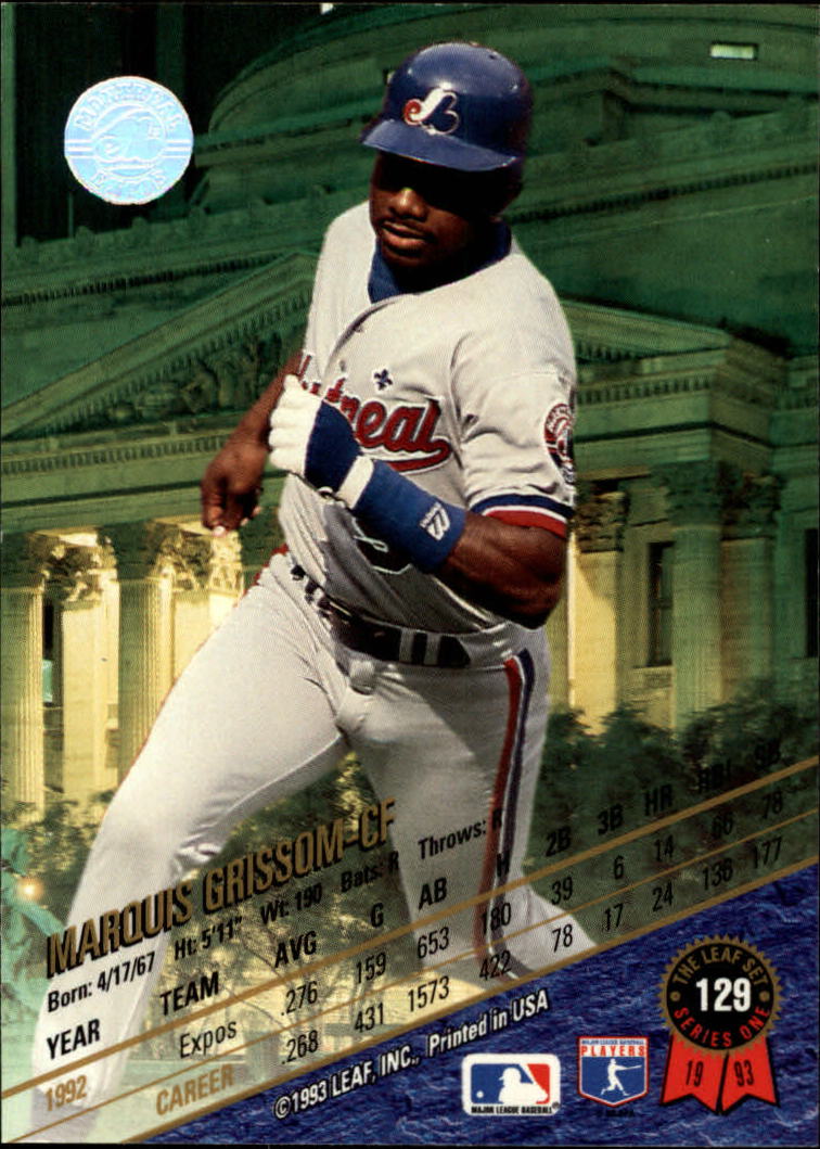 B6520- 1993 Leaf Baseball Card #s 1-249 +Rookies -You Pick- 15+ FREE US SHIP - Picture 259 of 483