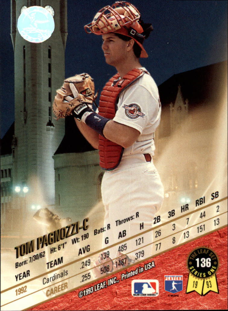 B6520- 1993 Leaf Baseball Card #s 1-249 +Rookies -You Pick- 15+ FREE US SHIP - Picture 273 of 483