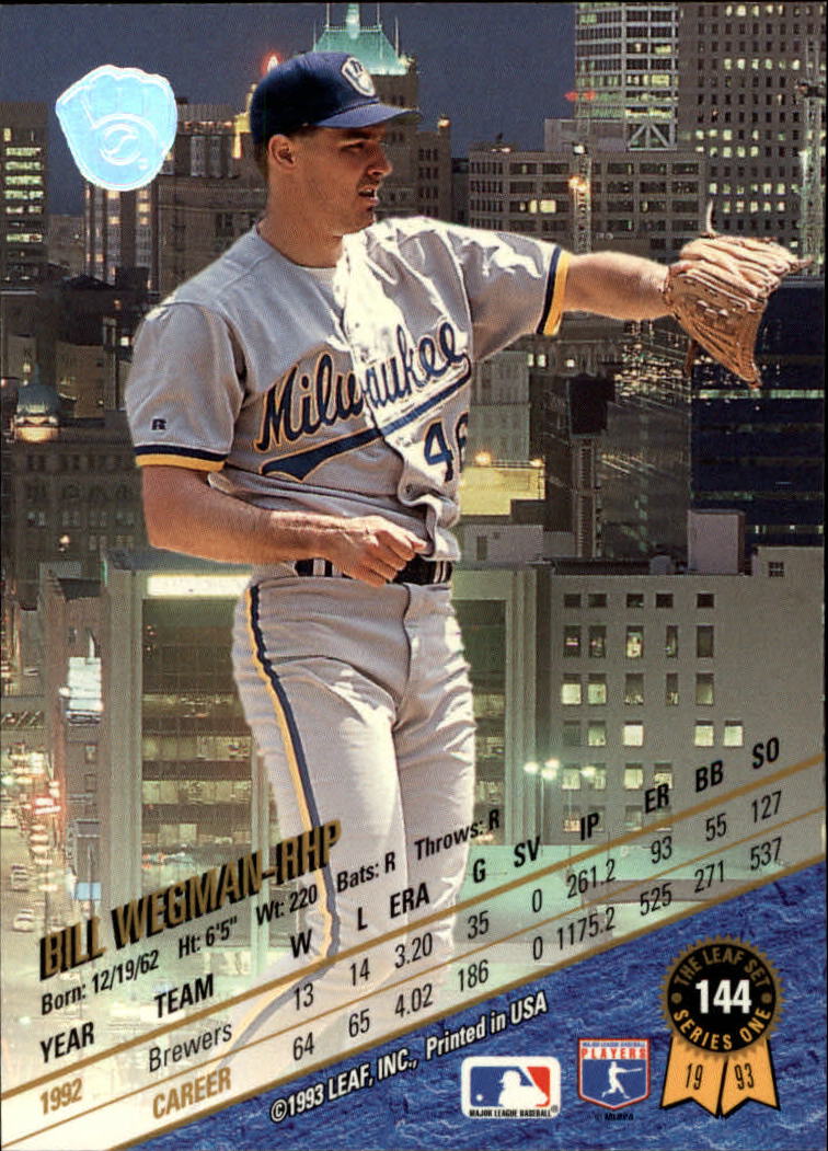 B6520- 1993 Leaf Baseball Card #s 1-249 +Rookies -You Pick- 15+ FREE US SHIP - Picture 289 of 483