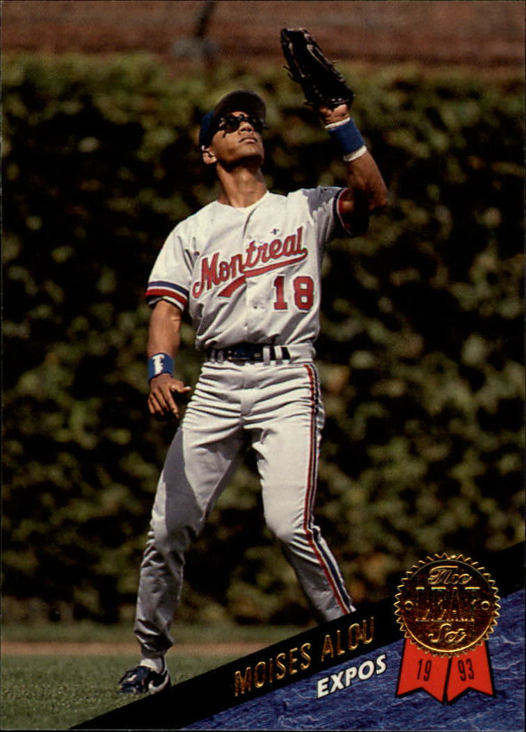Moises Alou Signed 1993 Topps Baseball Card - Montreal Expos