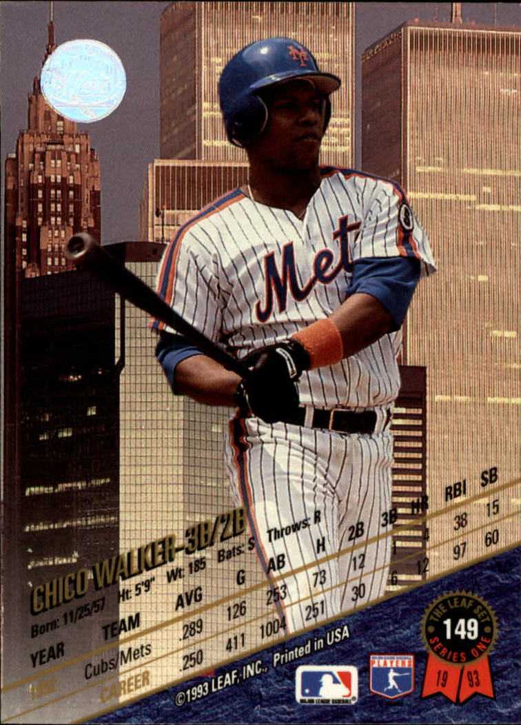 B6520- 1993 Leaf Baseball Card #s 1-249 +Rookies -You Pick- 15+ FREE US SHIP - Picture 299 of 483