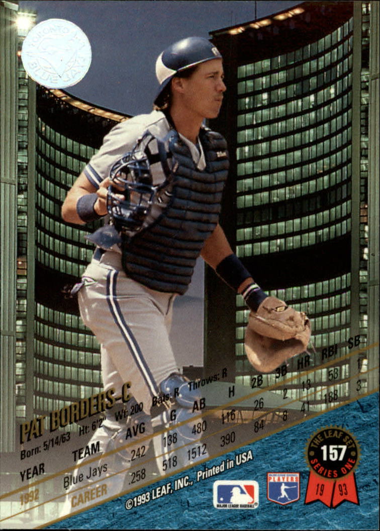 B6520- 1993 Leaf Baseball Card #s 1-249 +Rookies -You Pick- 15+ FREE US SHIP - Picture 315 of 483