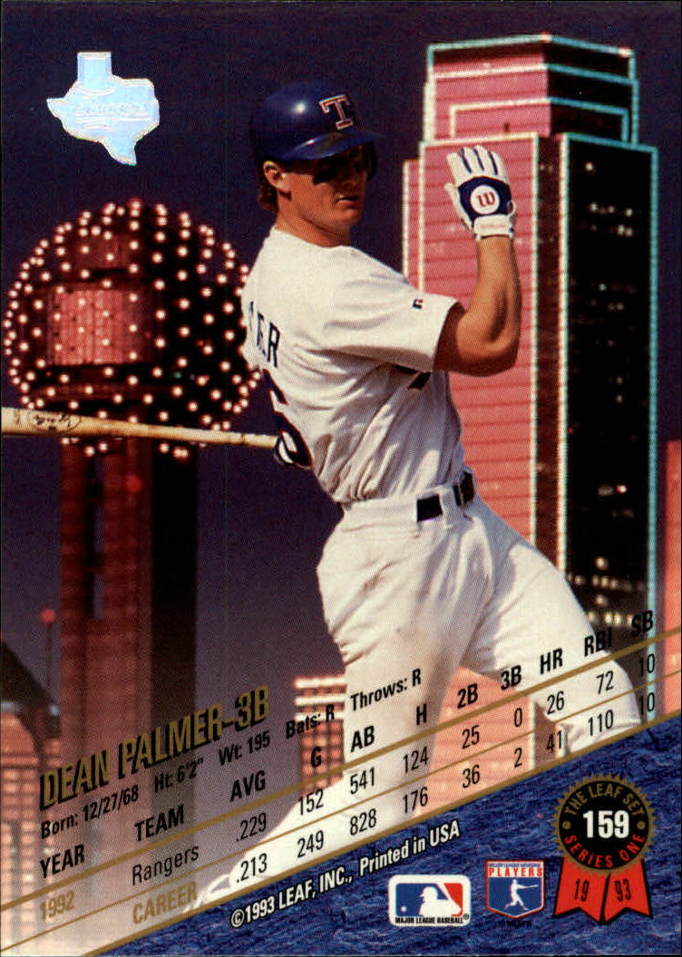 B6520- 1993 Leaf Baseball Card #s 1-249 +Rookies -You Pick- 15+ FREE US SHIP - Picture 319 of 483