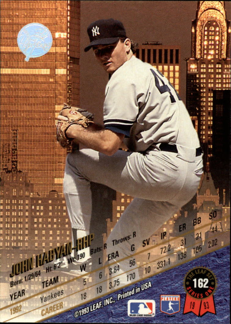 B6520- 1993 Leaf Baseball Card #s 1-249 +Rookies -You Pick- 15+ FREE US SHIP - Picture 325 of 483