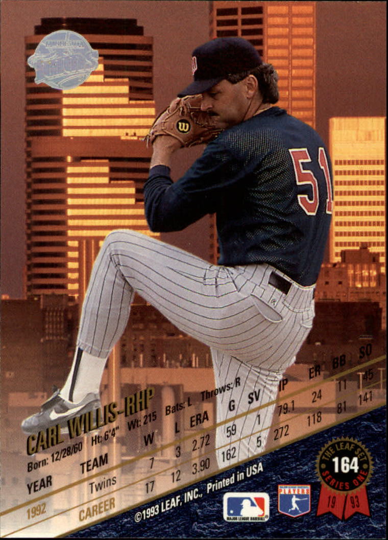 B6520- 1993 Leaf Baseball Card #s 1-249 +Rookies -You Pick- 15+ FREE US SHIP - Picture 329 of 483