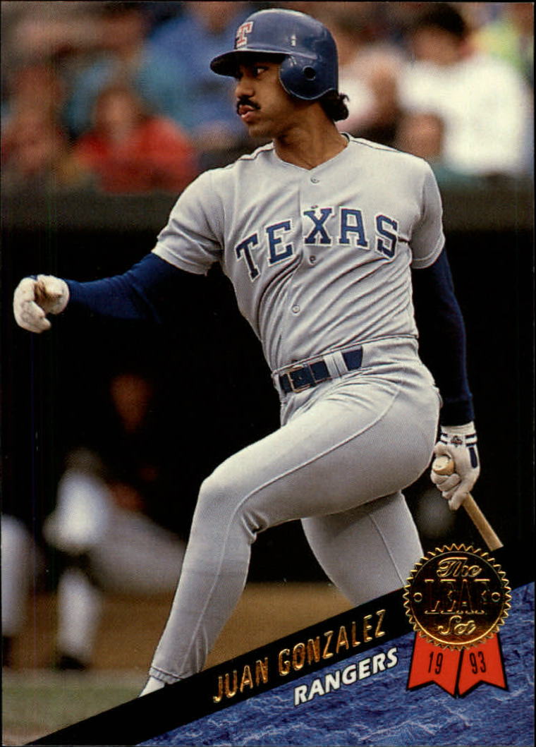 Juan Gonzalez autographed baseball card 1993 Topps #34 (Texas