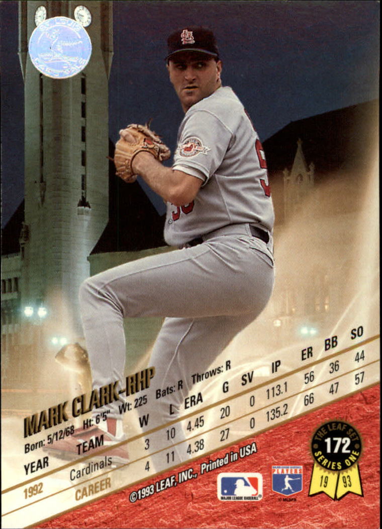 B6520- 1993 Leaf Baseball Card #s 1-249 +Rookies -You Pick- 15+ FREE US SHIP - Picture 345 of 483