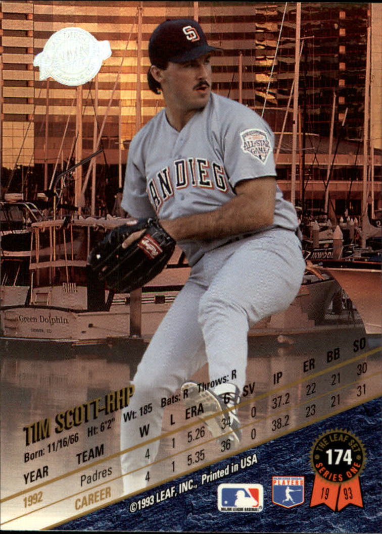 B6520- 1993 Leaf Baseball Card #s 1-249 +Rookies -You Pick- 15+ FREE US SHIP - Picture 349 of 483