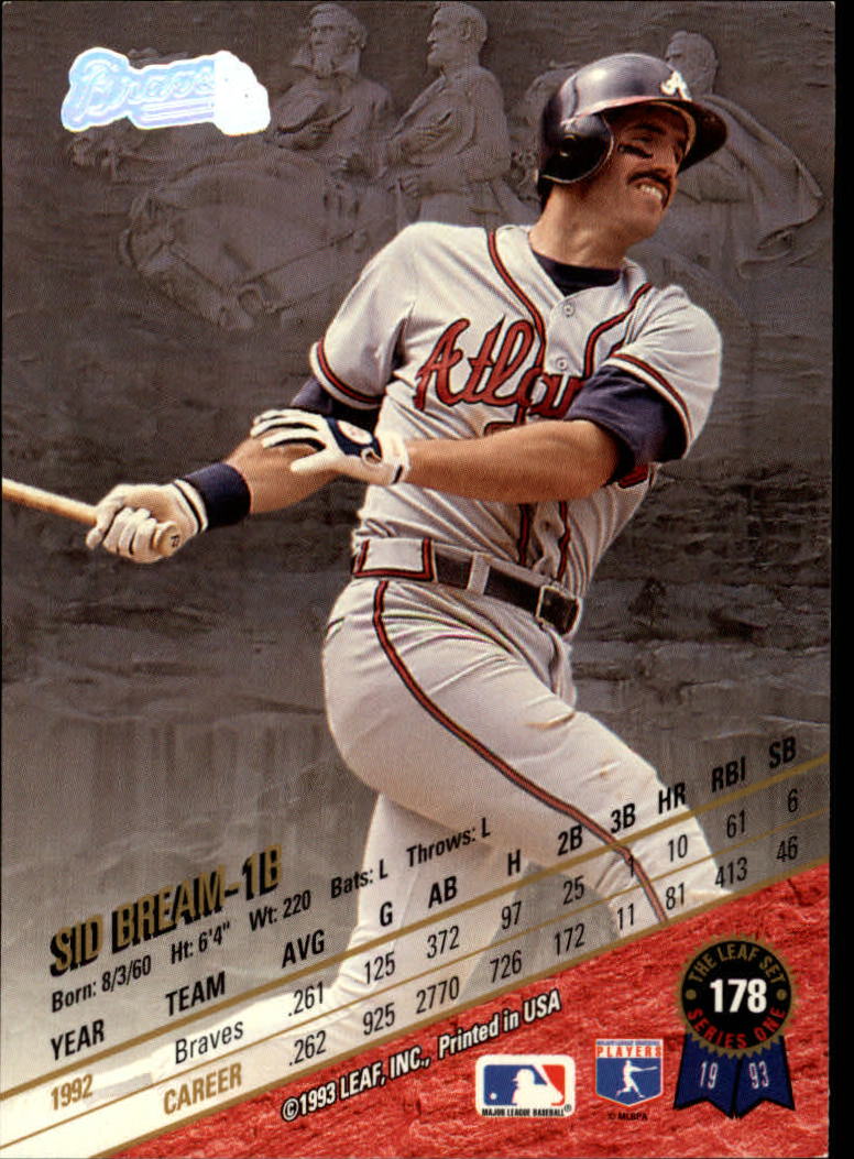 B6520- 1993 Leaf Baseball Card #s 1-249 +Rookies -You Pick- 15+ FREE US SHIP - Picture 357 of 483