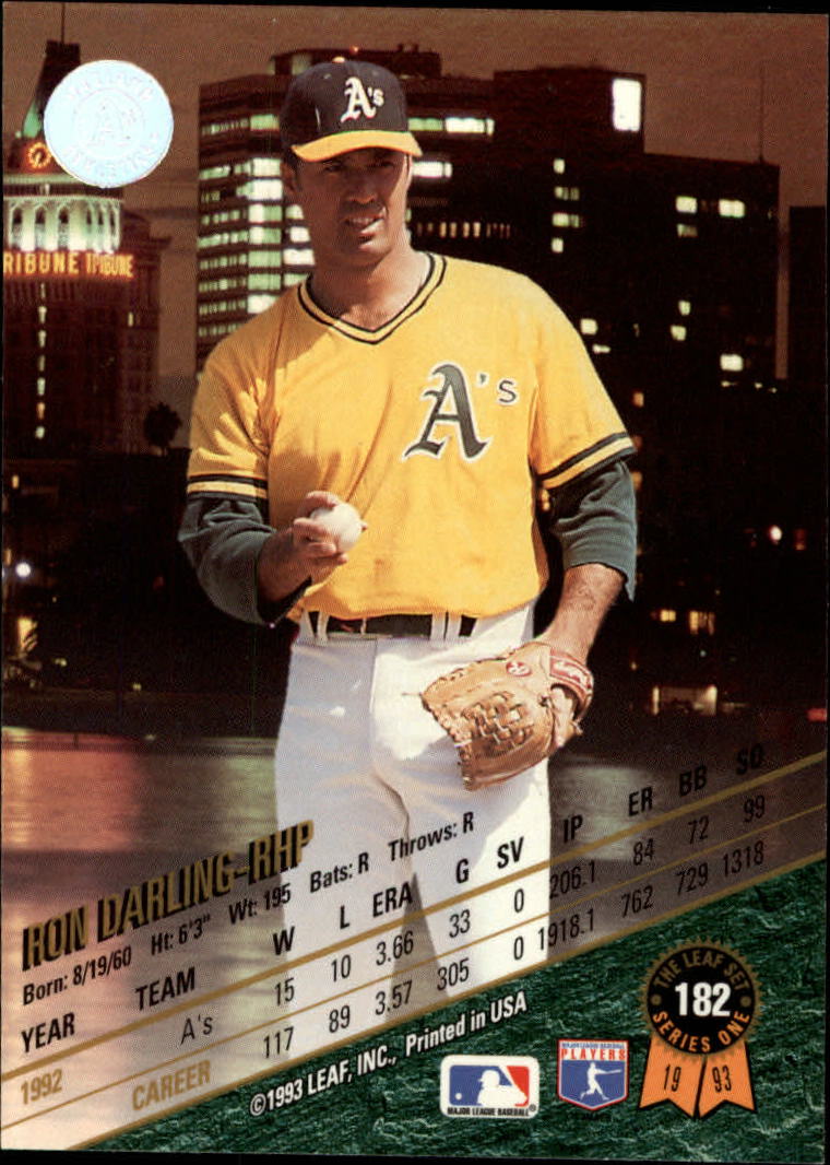 B6520- 1993 Leaf Baseball Card #s 1-249 +Rookies -You Pick- 15+ FREE US SHIP - Picture 365 of 483