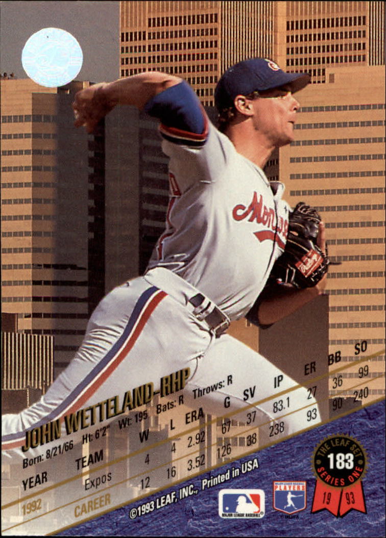 B6520- 1993 Leaf Baseball Card #s 1-249 +Rookies -You Pick- 15+ FREE US SHIP - Picture 367 of 483