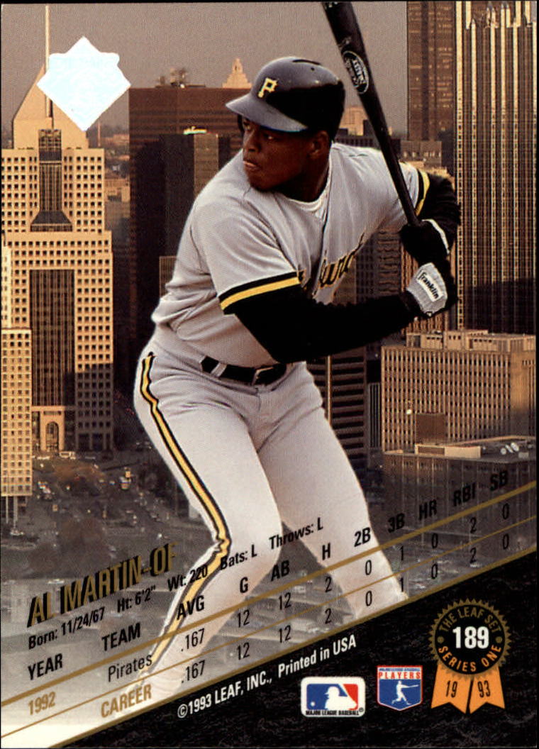 B6520- 1993 Leaf Baseball Card #s 1-249 +Rookies -You Pick- 15+ FREE US SHIP - Picture 379 of 483