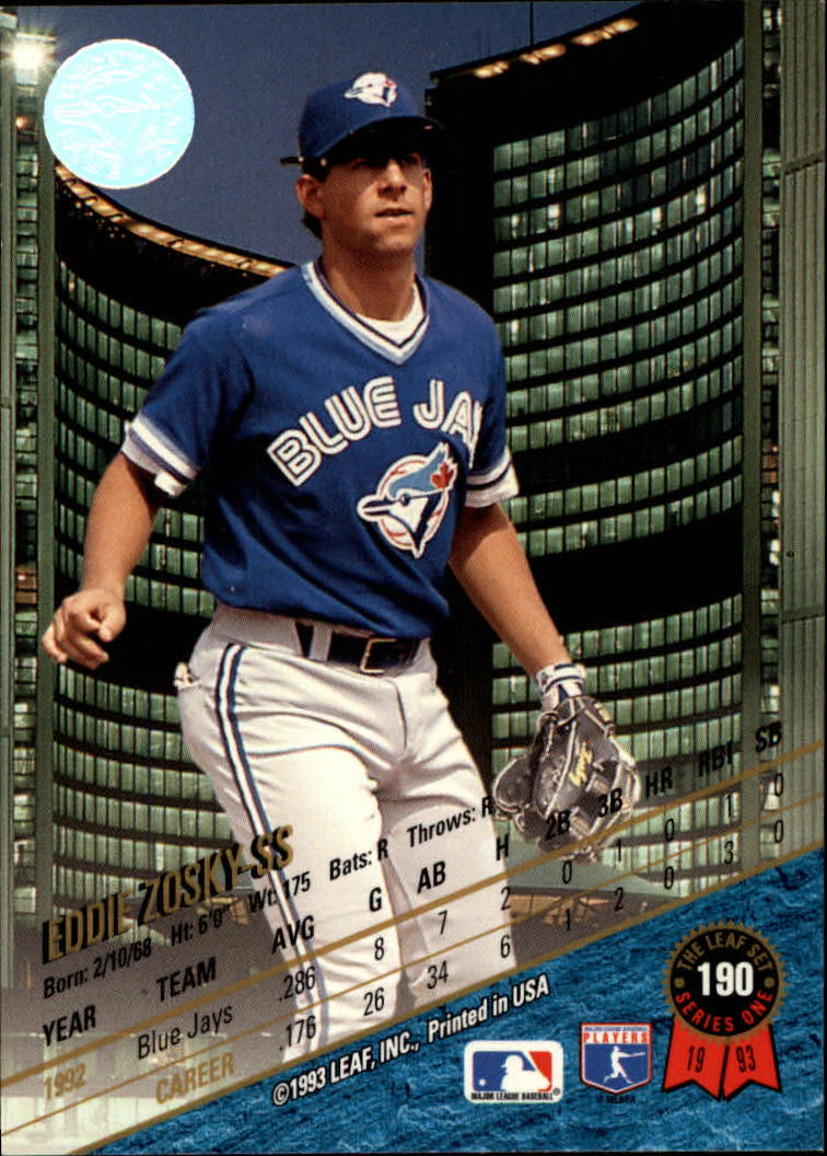 B6520- 1993 Leaf Baseball Card #s 1-249 +Rookies -You Pick- 15+ FREE US SHIP - Picture 381 of 483