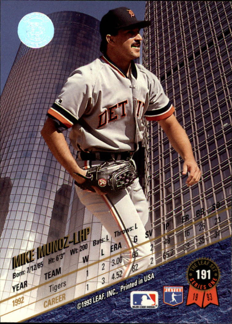 B6520- 1993 Leaf Baseball Card #s 1-249 +Rookies -You Pick- 15+ FREE US SHIP - Picture 383 of 483