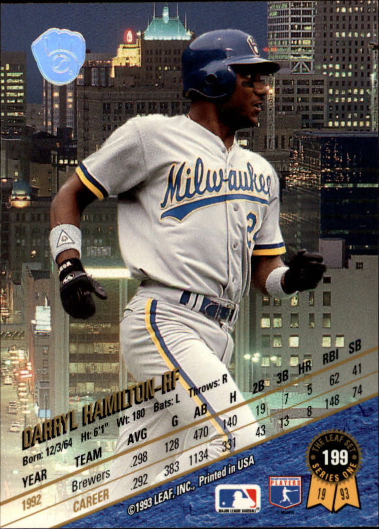 B6520- 1993 Leaf Baseball Card #s 1-249 +Rookies -You Pick- 15+ FREE US SHIP - Picture 399 of 483