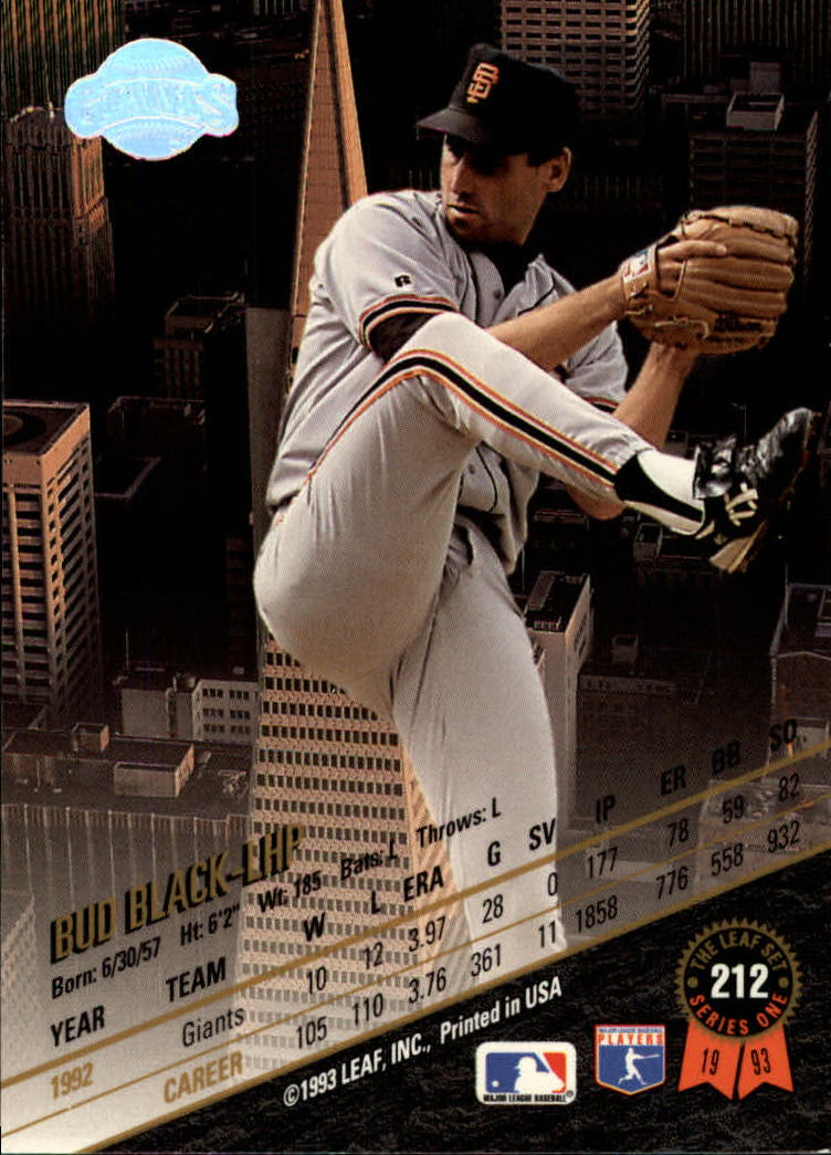 1993 Leaf Baseball "Main Set" Cards #201 to #400 - Picture 25 of 401