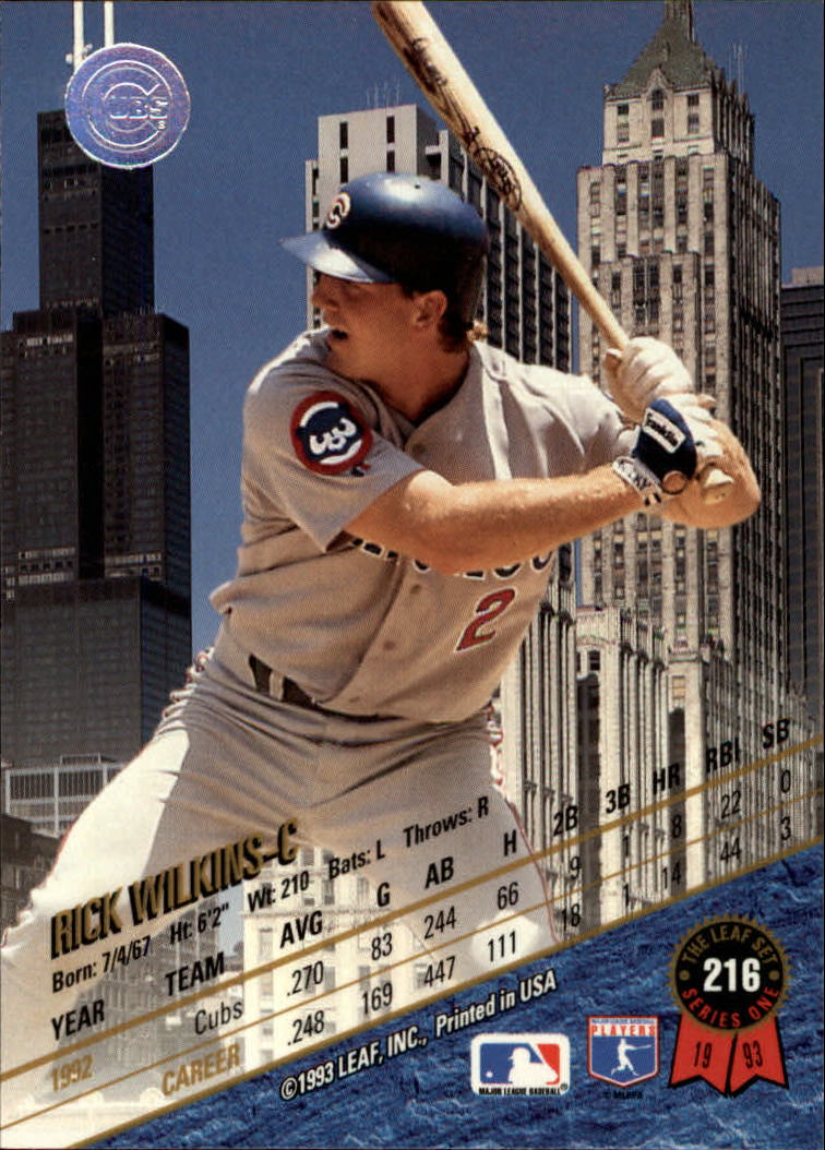 1993 Leaf Baseball "Main Set" Cards #201 to #400 - Picture 33 of 401