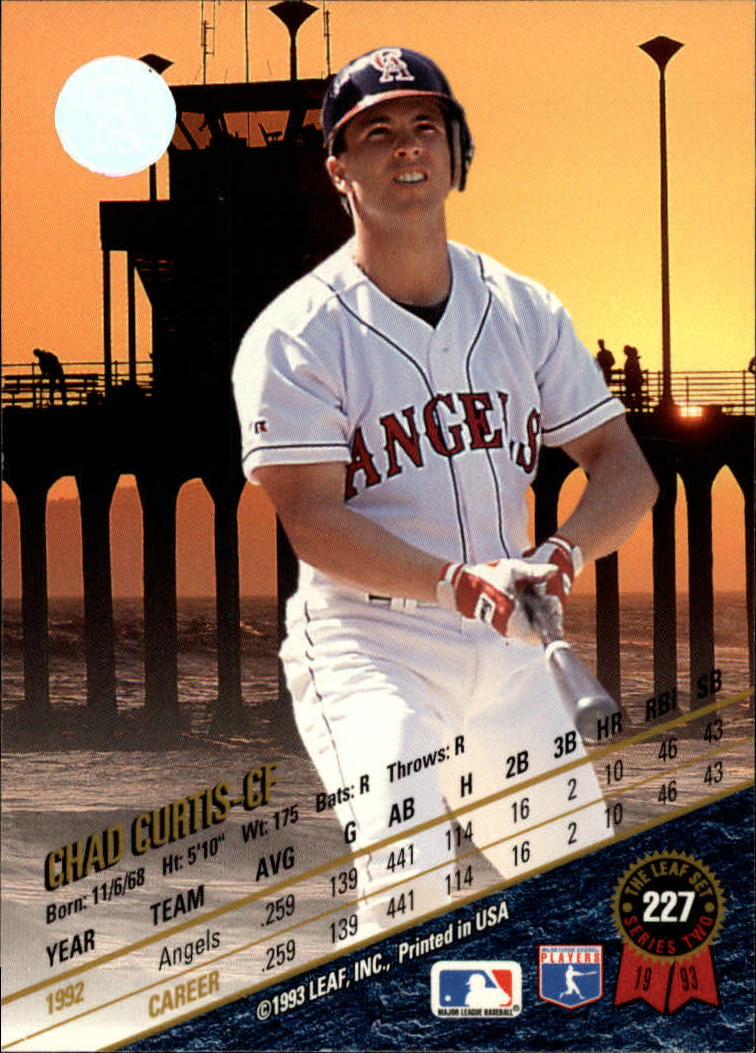 1993 Leaf Baseball "Main Set" Cards #201 to #400 - Picture 55 of 401