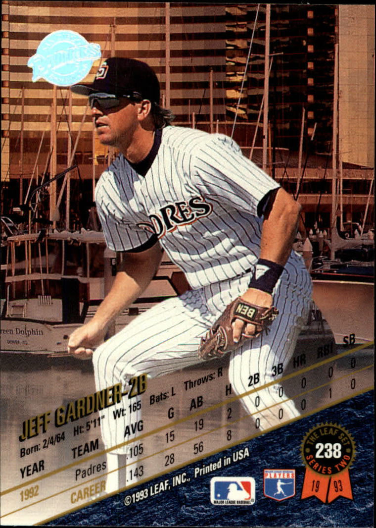 1993 Leaf Baseball "Main Set" Cards #201 to #400 - Picture 77 of 401