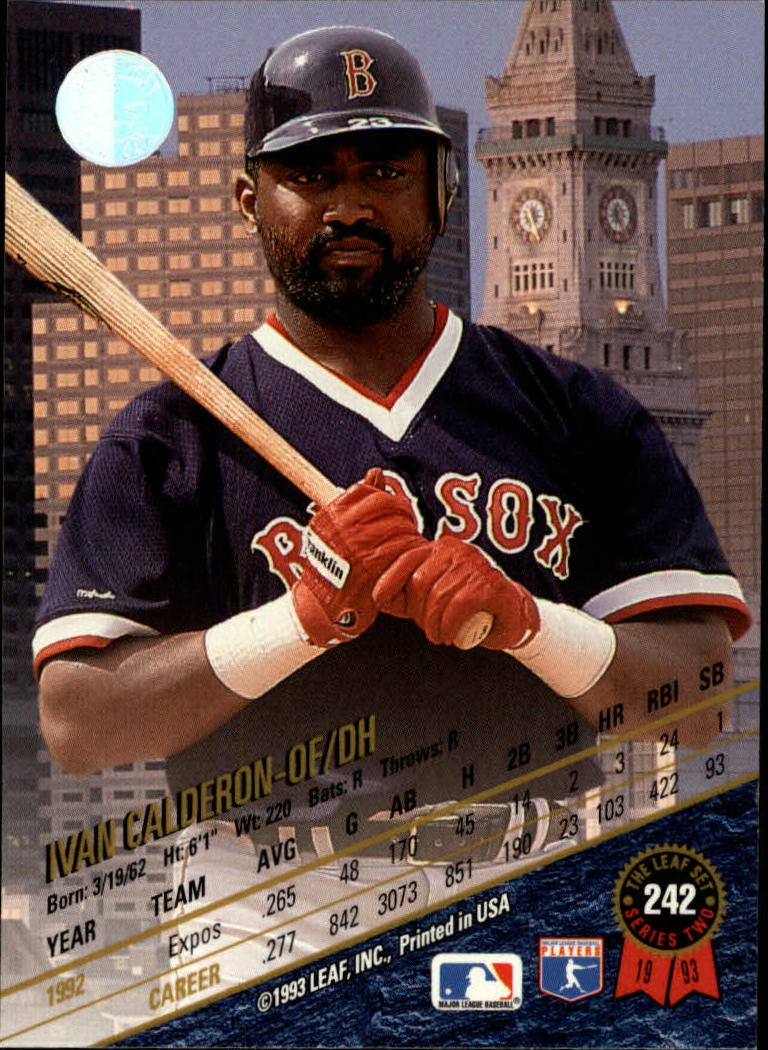1993 Leaf Baseball "Main Set" Cards #201 to #400 - Picture 85 of 401