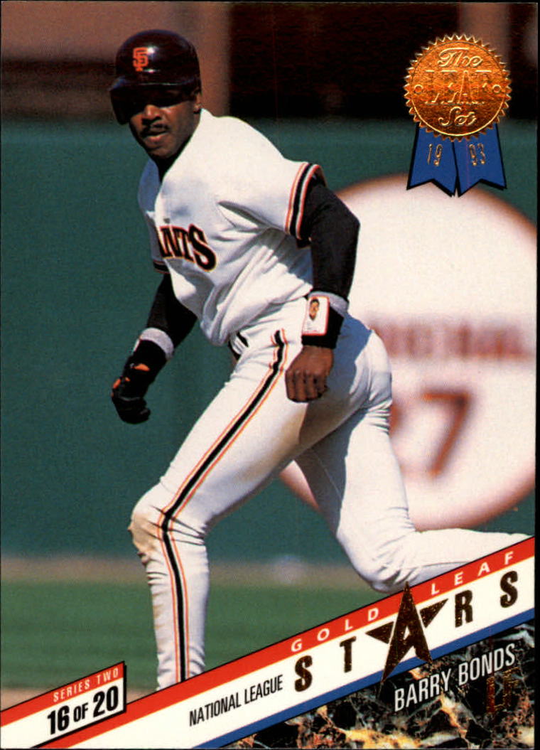 1993 Leaf Gold All-Stars #R16 J.Gonzalez/B.Bonds back image