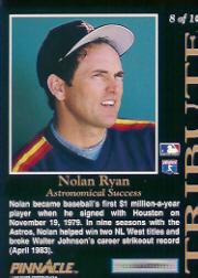 1993 Pinnacle (punteggio) baseball "Tribute" George Brett/Nolan Ryan schede di inserimento - Foto 13 di 17
