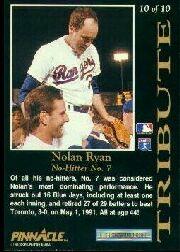 1993 Pinnacle (punteggio) baseball "Tribute" George Brett/Nolan Ryan schede di inserimento - Foto 17 di 17