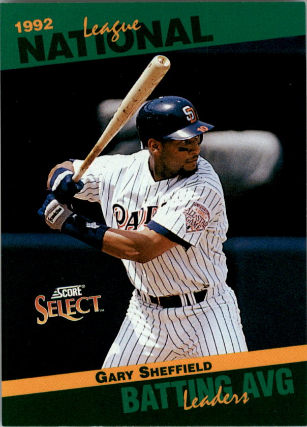 1993 Select Stat Leaders #4 Gary Sheffield