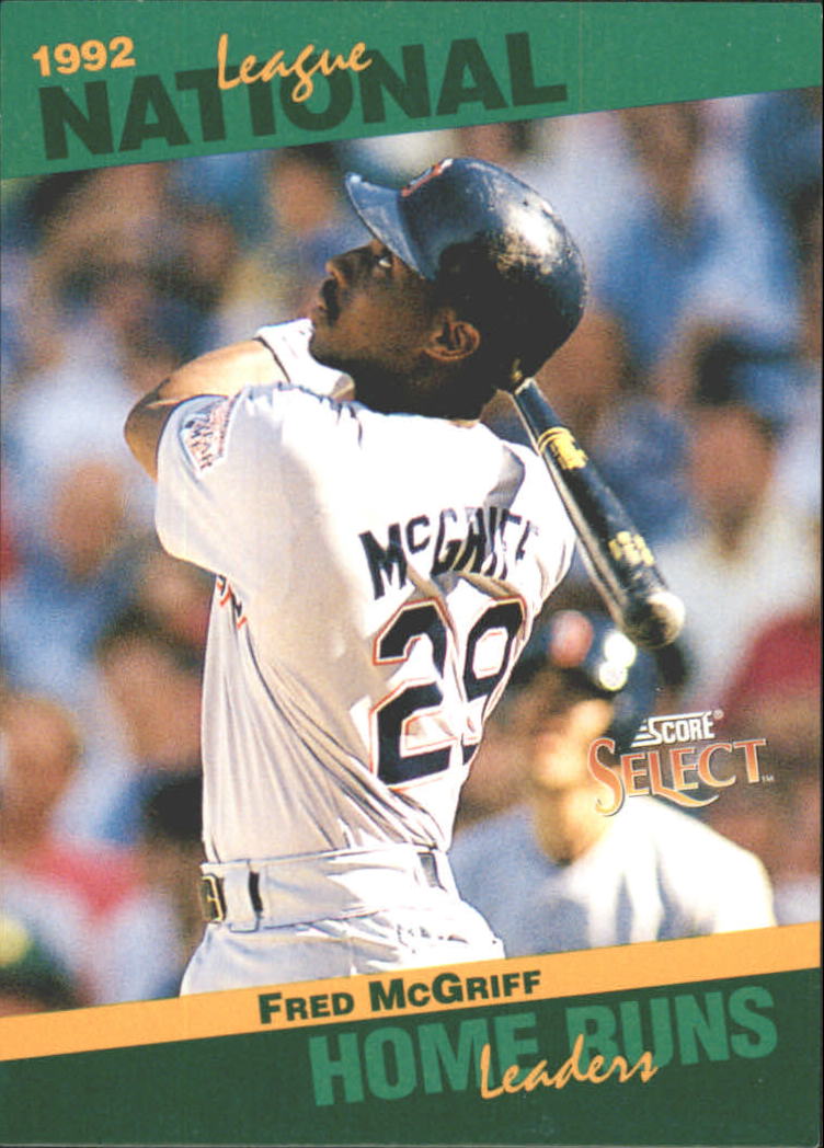 1993 Select Stat Leaders #28 Fred McGriff