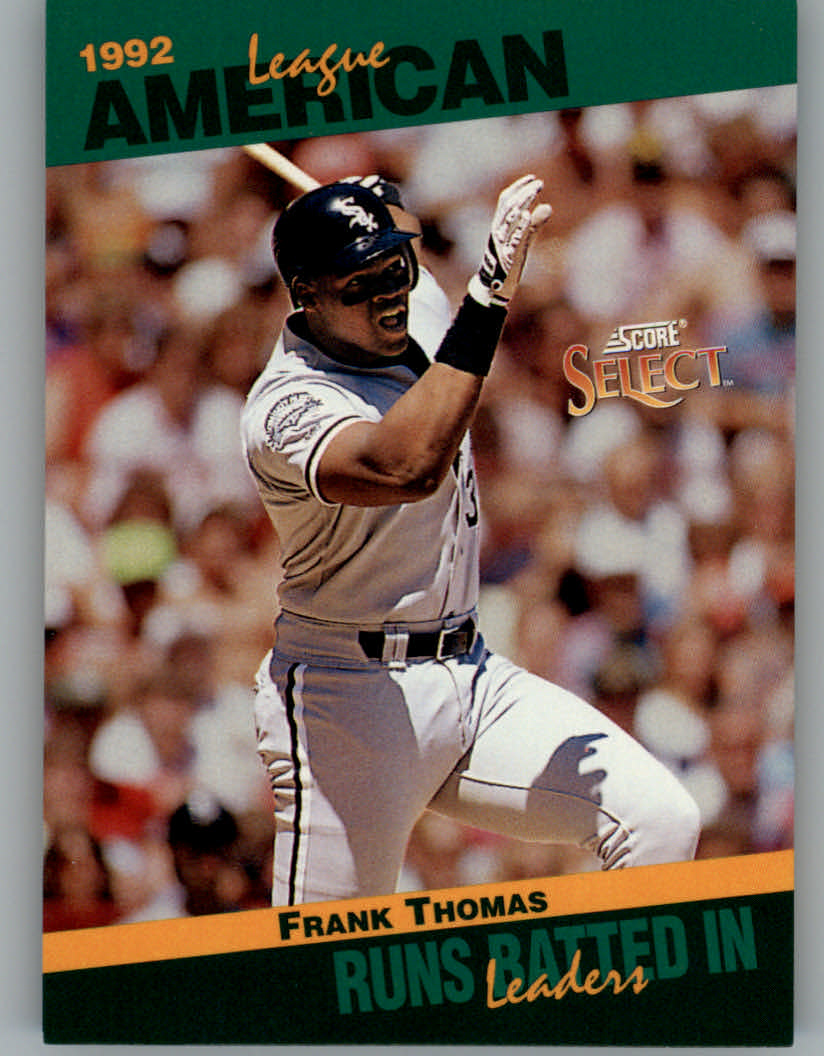 1993 Select Stat Leaders #33 Frank Thomas
