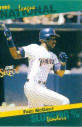 1993 Select Stat Leaders #48 Fred McGriff