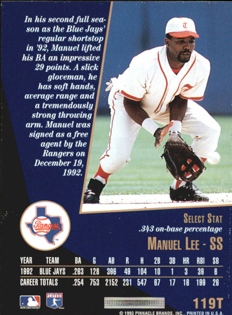 1993 Select Rookie and Traded (Score) Baseball - Picture 219 of 259