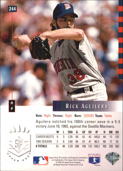 A6148- 1993 Sp Baseball Karte #S 201-290 + Rookies -du Pick- 15 + Gratis US - Bild 89 von 172