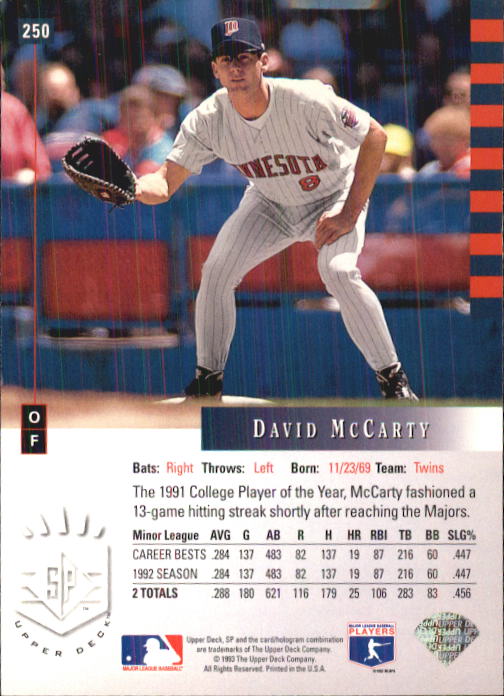 A6148- 1993 Sp Baseball Karte #S 201-290 + Rookies -du Pick- 15 + Gratis US - Bild 99 von 172