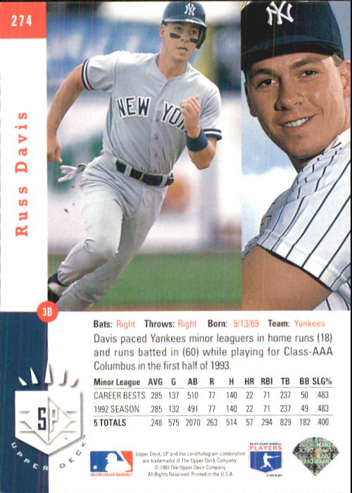 A6148- 1993 Sp Baseball Karte #S 201-290 + Rookies -du Pick- 15 + Gratis US - Bild 144 von 172