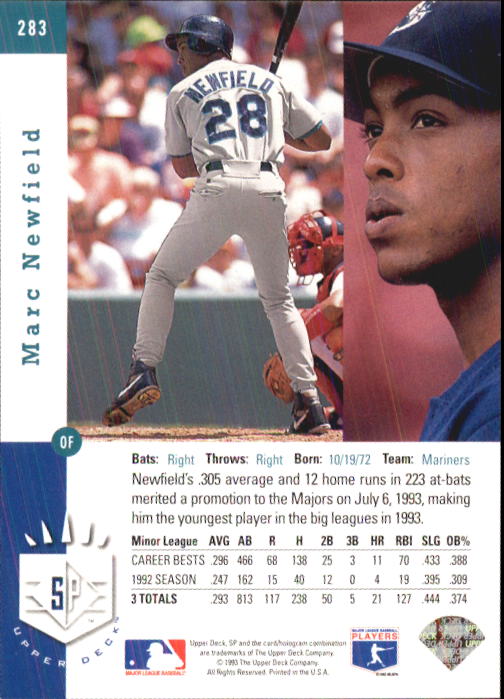 A6148- 1993 Sp Baseball Karte #S 201-290 + Rookies -du Pick- 15 + Gratis US - Bild 158 von 172