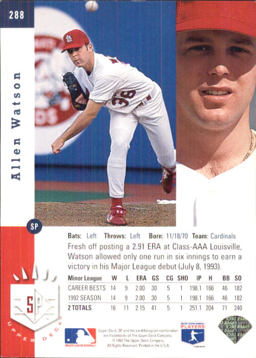 A6148- 1993 Sp Baseball Karte #S 201-290 + Rookies -du Pick- 15 + Gratis US - Bild 168 von 172