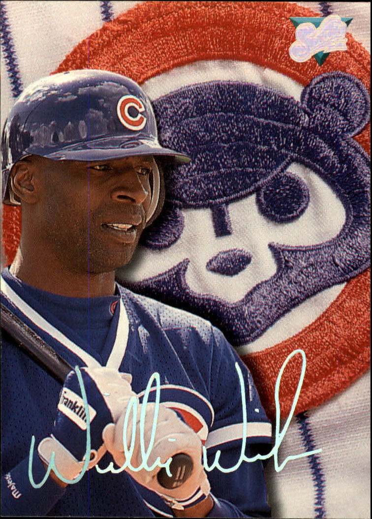 Willie Wilson autographed baseball card (Kansas City Royals) 1983 Fleer #128