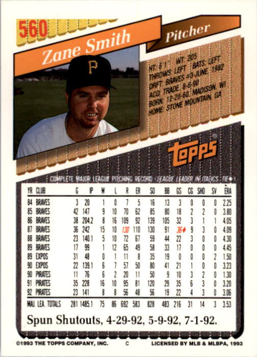 A6983- 1993 Topps Baseball Cards 401-650 +Rookies -You Pick- 15+ FREE US SHIP - Picture 307 of 485