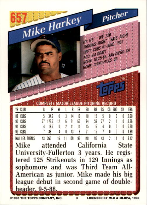 A6983- 1993 Topps Baseball Cards 651-825 +Rookies -You Pick- 15+ FREE US SHIP - Picture 15 of 339