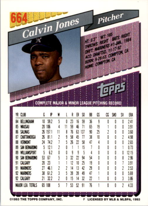 A6983- 1993 Topps Baseball Cards 651-825 +Rookies -You Pick- 15+ FREE US SHIP - Picture 27 of 339