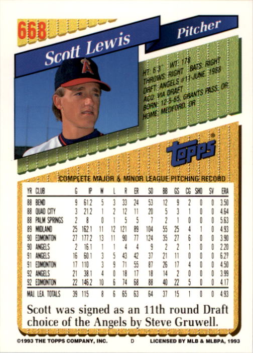 A6983- 1993 Topps Baseball Cards 651-825 +Rookies -You Pick- 15+ FREE US SHIP - Picture 35 of 339