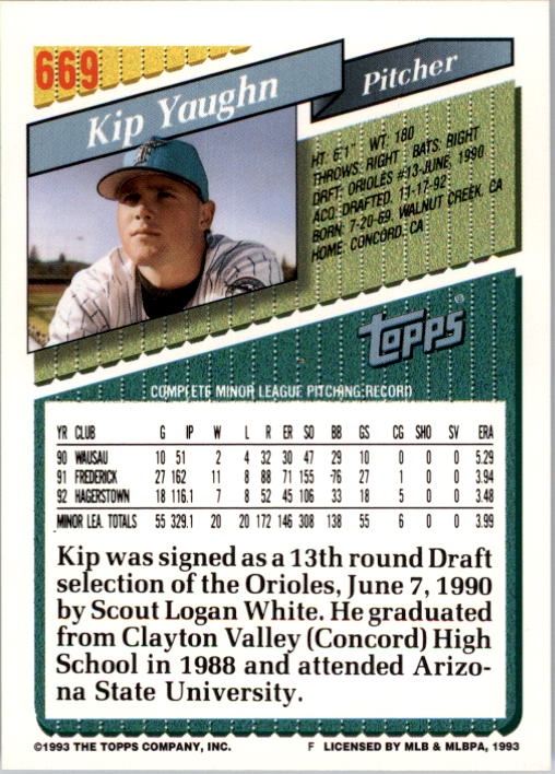 A6983- 1993 Topps Baseball Cards 651-825 +Rookies -You Pick- 15+ FREE US SHIP - Picture 37 of 339