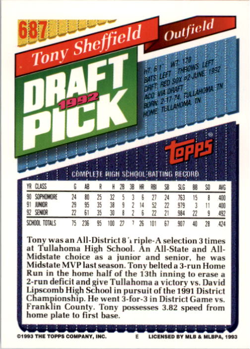 A6983- 1993 Topps Baseball Cards 651-825 +Rookies -You Pick- 15+ FREE US SHIP - Picture 73 of 339