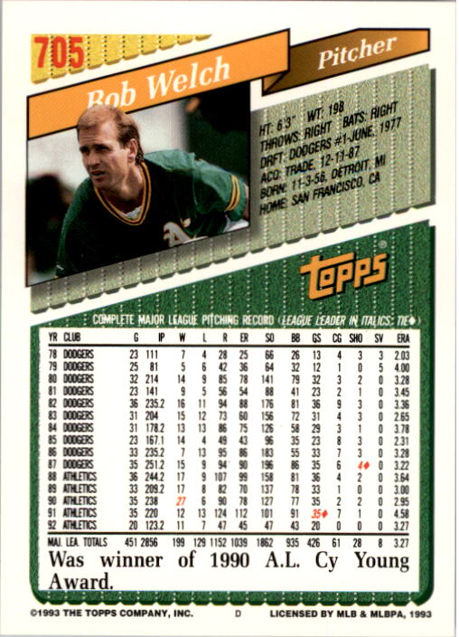 A6983- 1993 Topps Baseball Cards 651-825 +Rookies -You Pick- 15+ FREE US SHIP - Picture 103 of 339