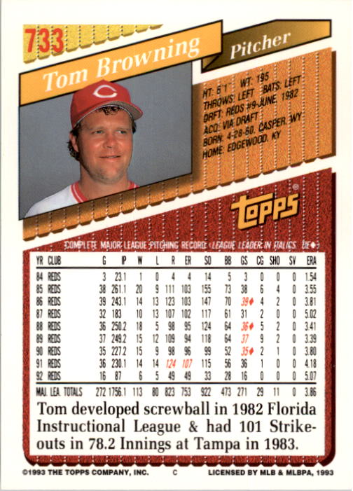 A6983- 1993 Topps Baseball Cards 651-825 +Rookies -You Pick- 15+ FREE US SHIP - Picture 157 of 339