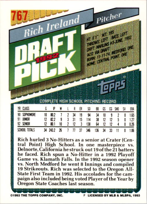 A6983- 1993 Topps Baseball Cards 651-825 +Rookies -You Pick- 15+ FREE US SHIP - Picture 225 of 339